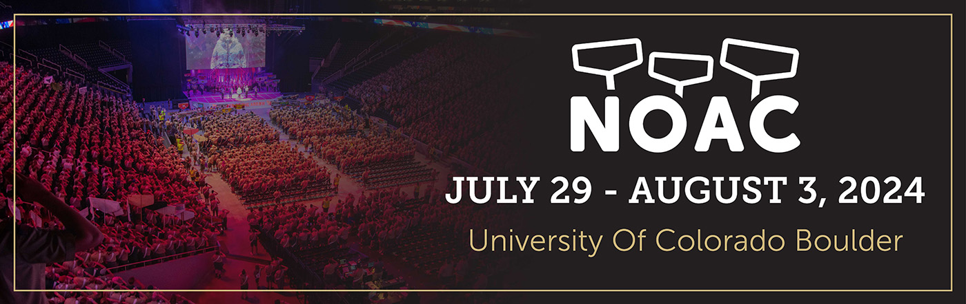 NOAC 2024 will be held at the University of Colorado Boulder from July 29th-August 3rd, 2024!