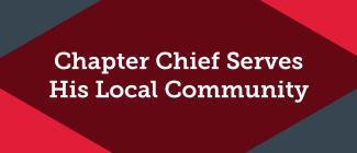 Chapter Chief Serves His Local Community