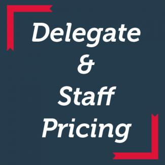 Delegate & Staff Pricing