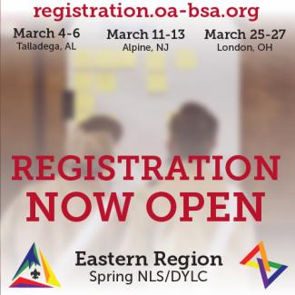 Register for the Eastern Region NLS/DYLC: March 4 to 6 Talladega, Alabama, March 11 to 14 Alpine, New Jersey, London, Ohio March 25 to 27