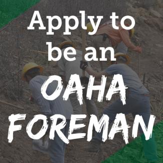 Apply to be an OAHA Foreman